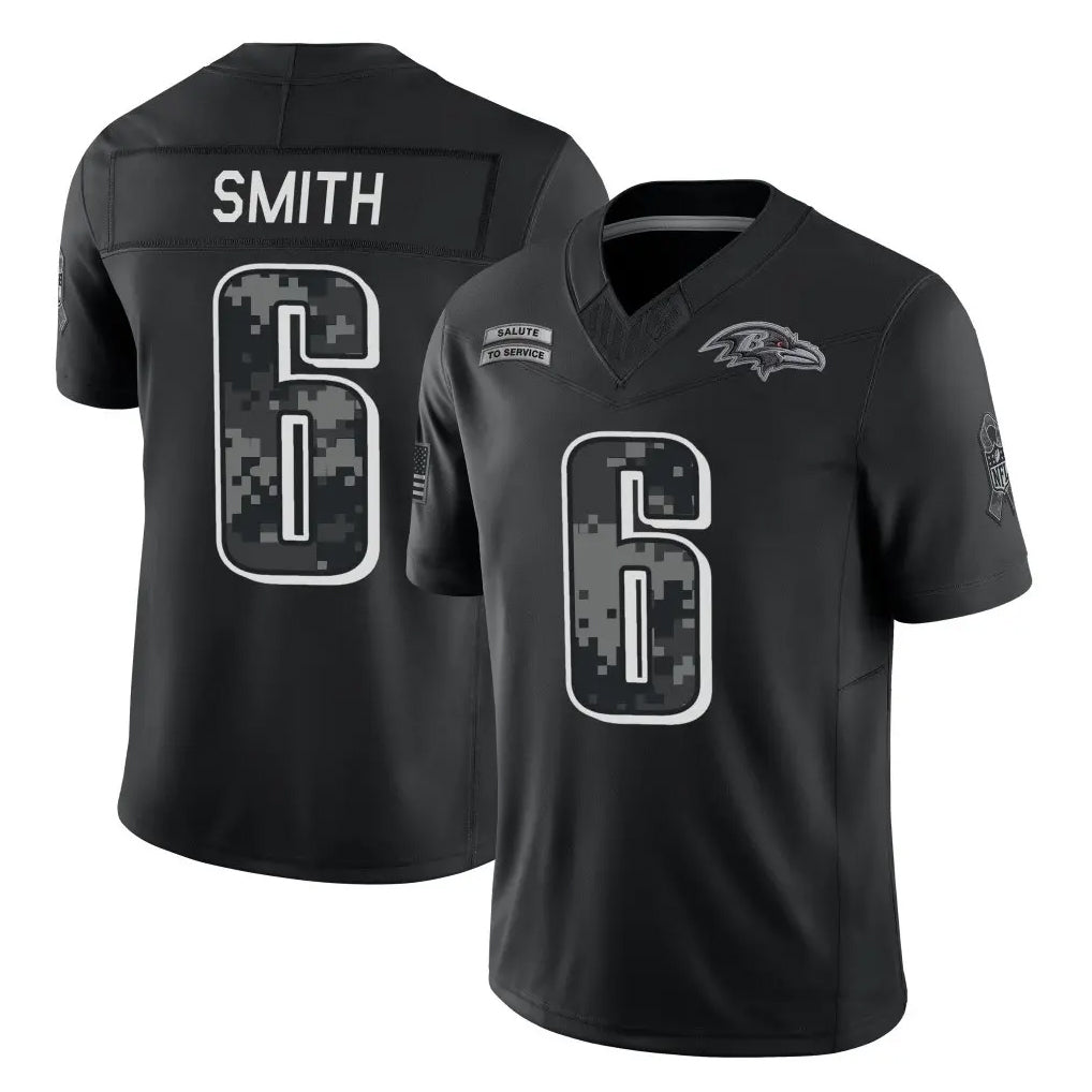 P.Eagles #6 DeVonta Smith Player Black Limited 2026 Salute to Service Home Game Mdoa Stitched Jerseys