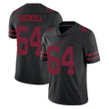 SF.49ers #64 Jake Brendel Player Black Alternate Limited Vapor Untouchable Home Game Mdoa Stitched Jerseys
