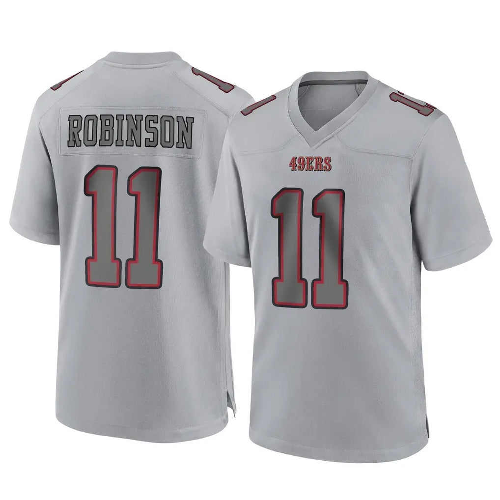 SF.49ers #11 Demarcus Robinson Player Gray Atmosphere Fashion Home Game Mdoa Stitched Jerseys