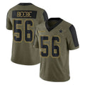 D.Cowboys #56 Cooper Beebe Player Olive Salute to Service Limited Home Game Mdoa Stitched Jerseys