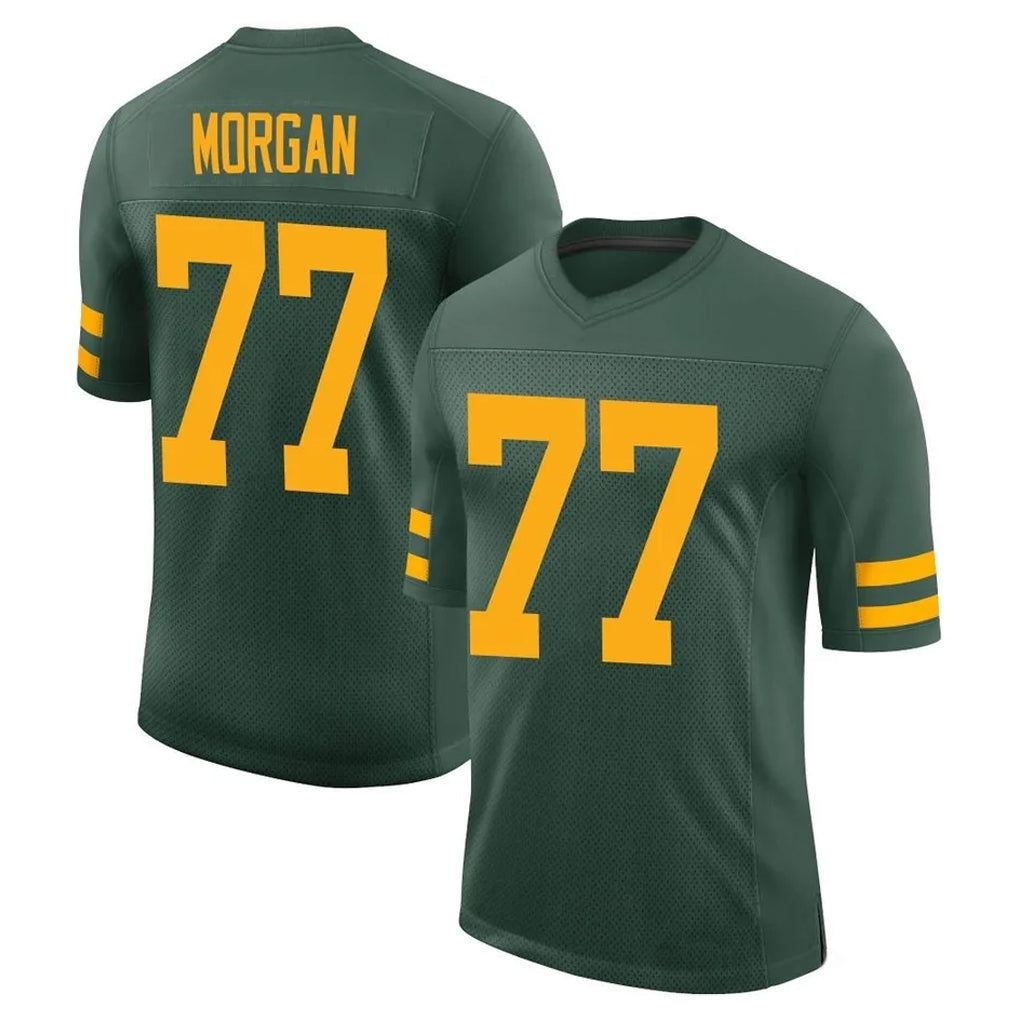 GB.Packers #77 Jordan Morgan Player Green Alternate Vapor Home Game Mdoa Stitched Jerseys