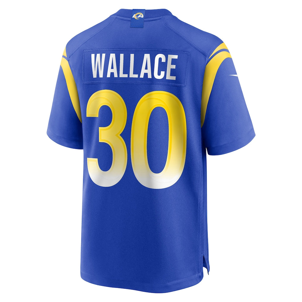 Mdoa LA.Rams #30 Josh Wallace Royal Game Jersey