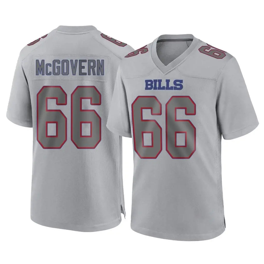 B.Bills #66 Connor McGovern Player Gray Home Game Mdoa Stitched Jerseys