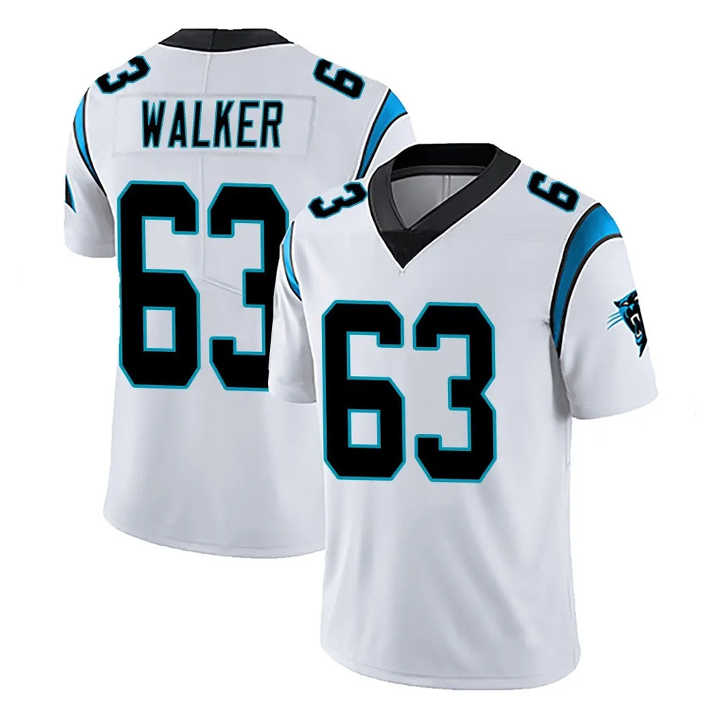 C.Panthers #63 Rasheed Walker Player White Vapor Untouchable Limited Game Mdoa Stitched Jerseys