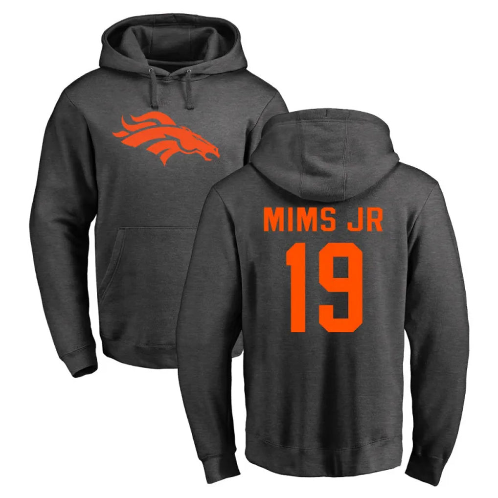 D.Broncos #19 Marvin Mims Jr. Player Ash One Color Pullover Hoodie Limited Mdoa Stitched Jerseys