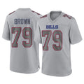 B.Bills #79 Spencer Brown Player Gray Home Game Mdoa Stitched Jerseys