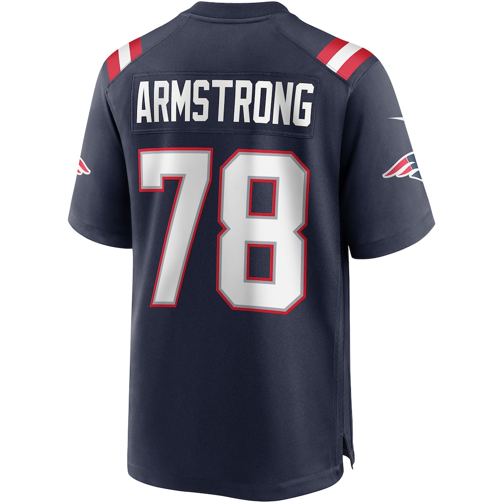 Mdoa NE.Patriots #78 Bruce Armstrong Navy Game Retired Player Jersey