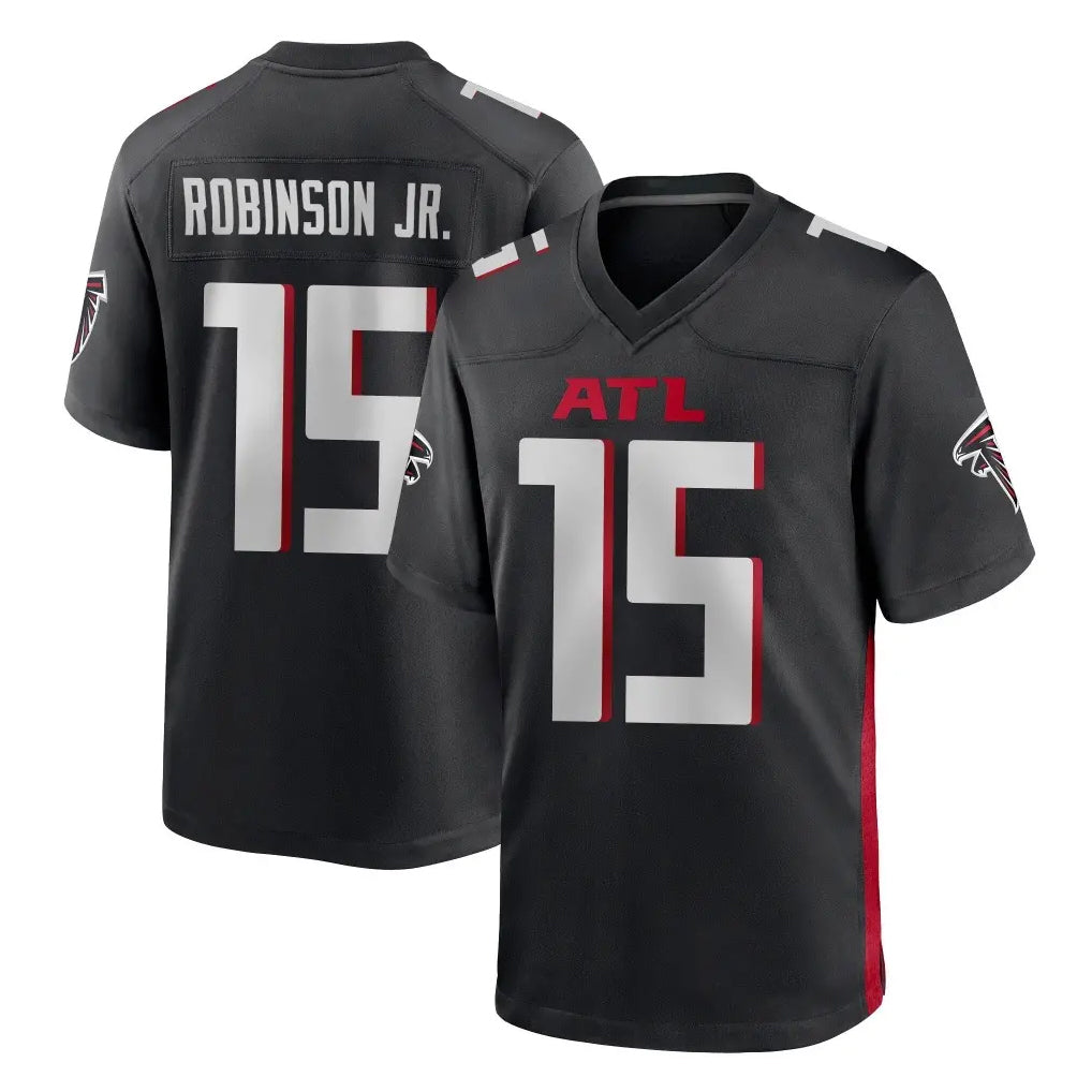 A.Falcons #15 Brian Robinson Player Black Home Game Mdoa Stitched Jerseys