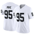 LV.Raiders #95 Kwity Paye White Limited Vapor F.U.S.E. Home Game Stitched Jerseys