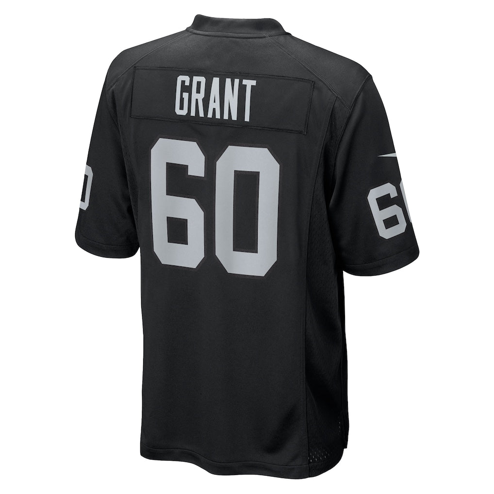 Mdoa LV.Raiders #60 Charles Grant Black Team Game Jersey