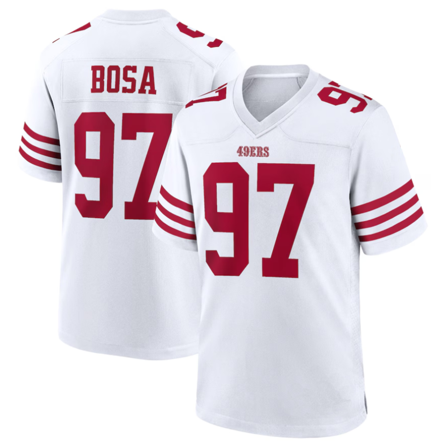 Mdoa SF.49ers #97 Nick Bosa Player White Game Stitched Jerseys