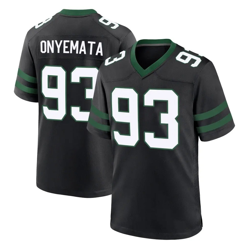 NY.Jets #93 David Onyemata Player Black Legacy Home Game Mdoa Stitched Jerseys