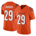 C.Bengals #29 Kyle Dugger Player Orange Vapor F.U.S.E. Limited Home Game Mdoa Stitched Jerseys