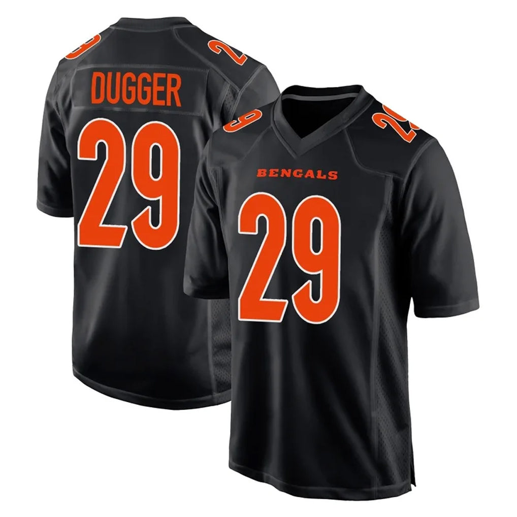 C.Bengals #29 Kyle Dugger Player Black Fashion Game Mdoa Stitched Jerseys
