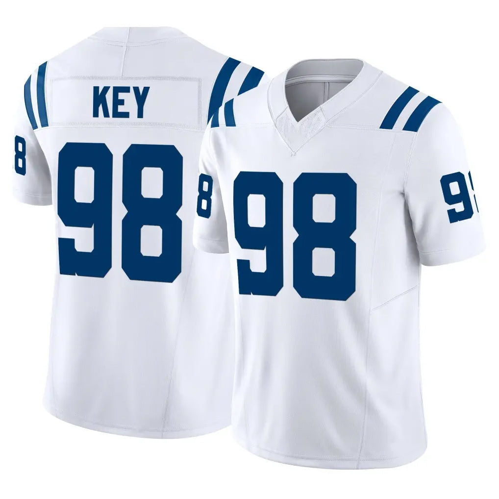 IN.Colts #98 Arden Key Player White Limited Vapor F.U.S.E. Home Game Mdoa Stitched Jerseys