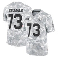 A.Cardinals #73 Isaac Seumalo Player Arctic Camo Limited Salute To Service Home Game Mdoa Stitched Jerseys