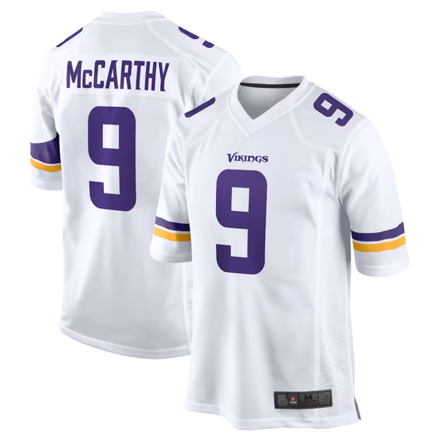 Mdoa #9 J.J. McCarthy Player MN.Vikings White Game Stitched Jerseys