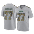 GB.Packers #77 Jordan Morgan Player Gray Atmosphere Fashion Home Game Mdoa Stitched Jerseys