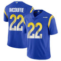 LA.Rams #22 Trent McDuffie Player Royal Limited Vapor Untouchable Home Game Mdoa Stitched Jerseys