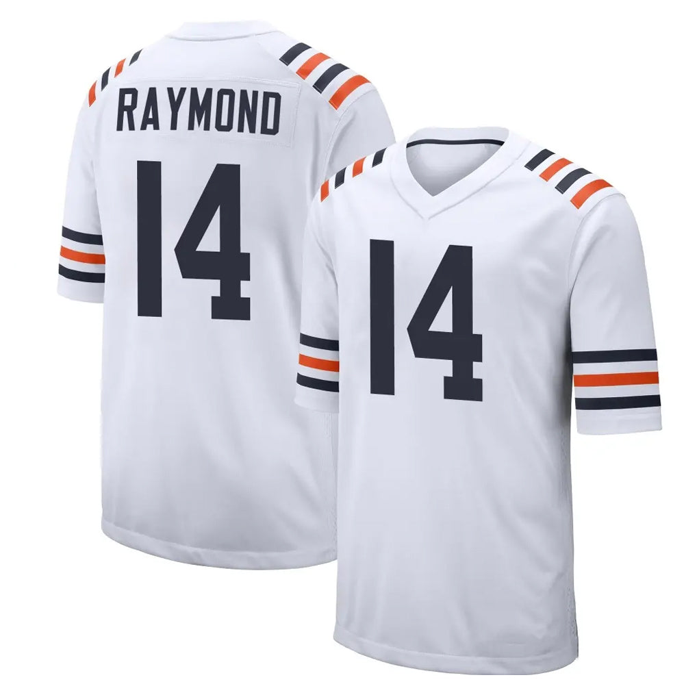 C.Bears #14 Kalif Raymond Player White Classic Home Game Mdoa Stitched Jerseys