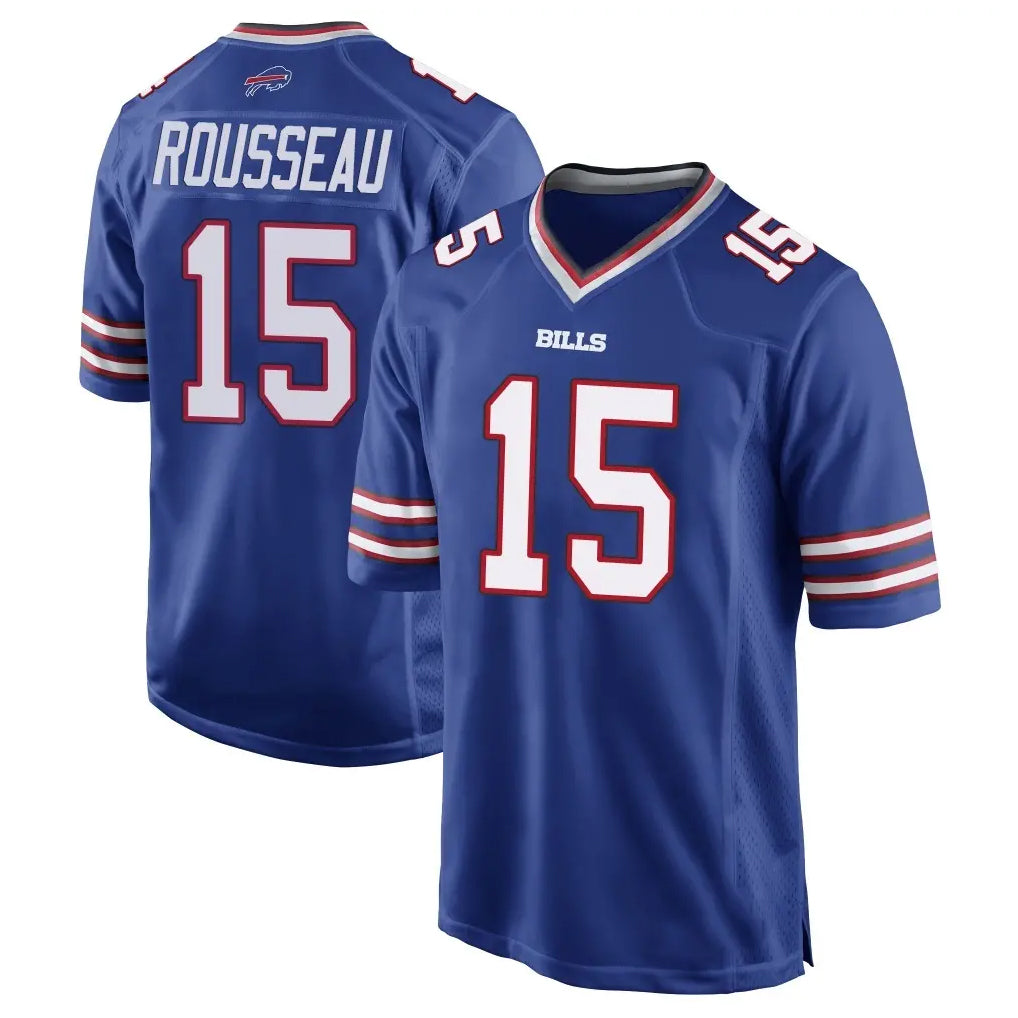 B.Bills #15 Greg Rousseau Player Royal Home Game Mdoa Stitched Jerseys