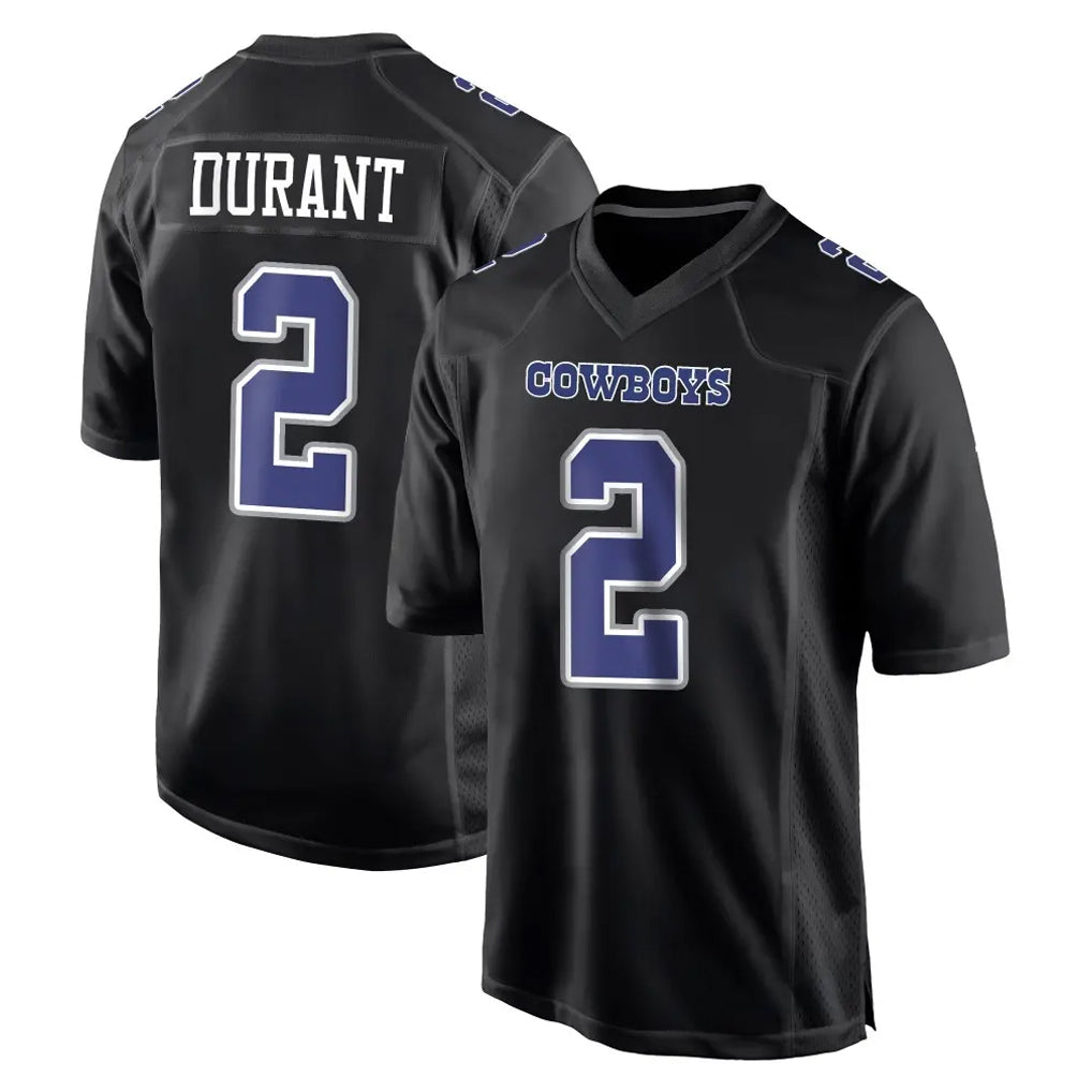D.Cowboys #2 Cobie Durant Player Carbon Black Fashion Home Game Mdoa Stitched Jerseys