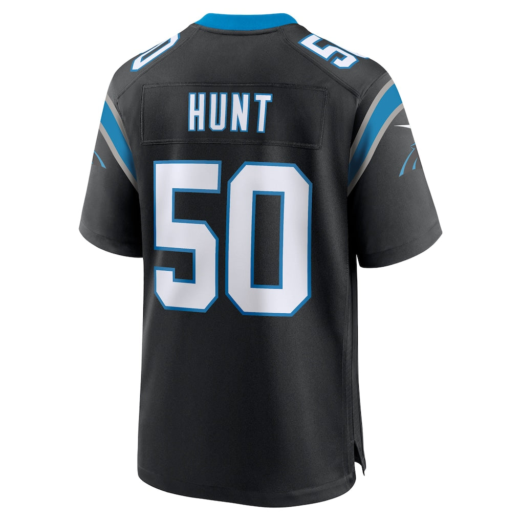 Mdoa C.Panthers #50 Robert Hunt Black Retired Player Jersey
