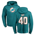 M.Dolphins #40 Willie Gay Jr. Player Aqua LOGO Pullover Hoodies Limited Mdoa Stitched Jerseys