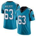 C.Panthers #63 Rasheed Walker Player Blue Vapor Untouchable Limited Game Mdoa Stitched Jerseys