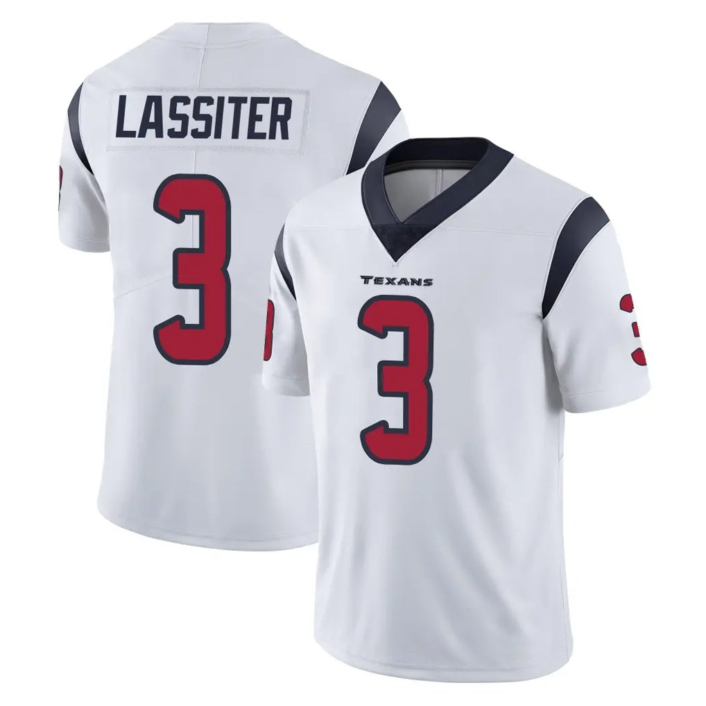 H.Texans #3 Kamari Lassiter Player White Limited Vapor Untouchable Home Game Mdoa Stitched Jerseys