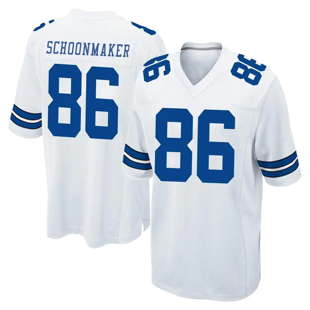 D.Cowboys #86 Luke Schoonmaker Player White Home Game Mdoa Stitched Jerseys