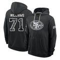 SF.49ers #71 Trent Williams Player 2026 Black Logo Pullover Hoodies Limited Game Mdoa Stitched Jerseys