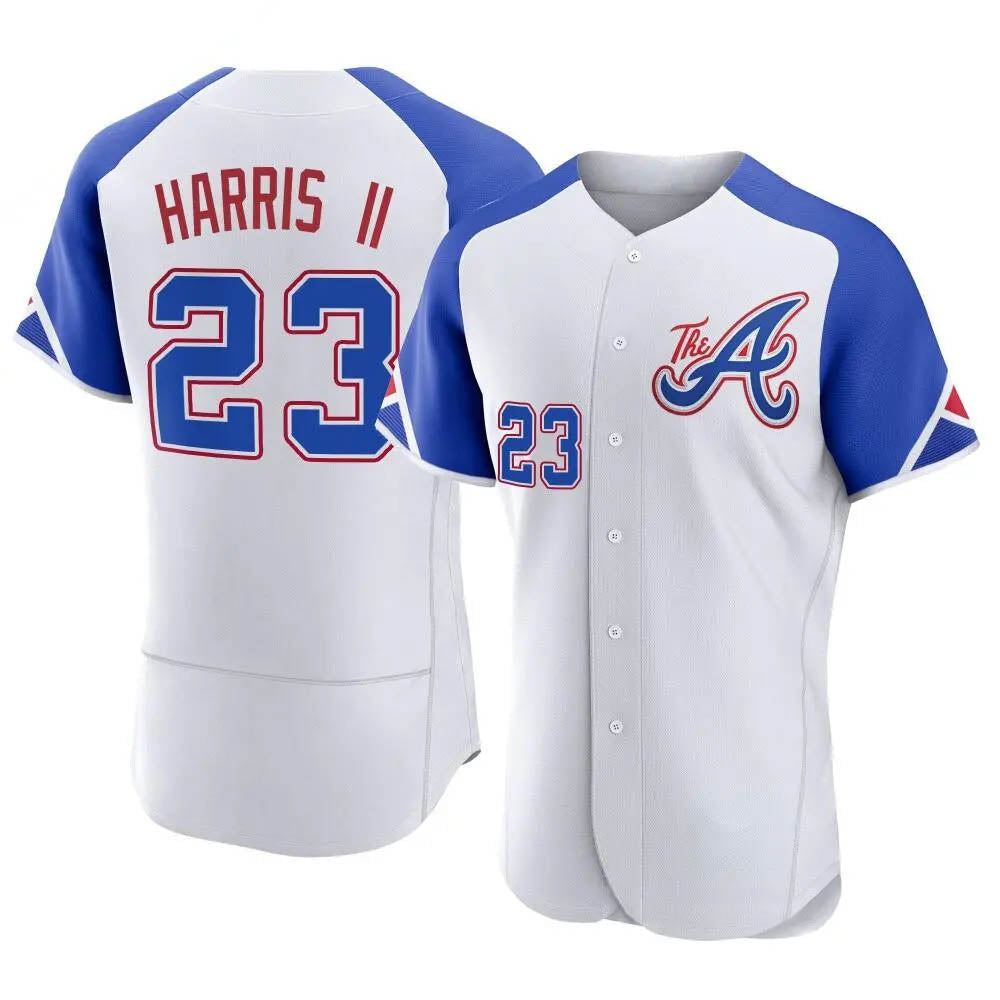 Mdoa A.Braves #23 Michael Harris II player White Authentic City Connect Stitched Jerseys