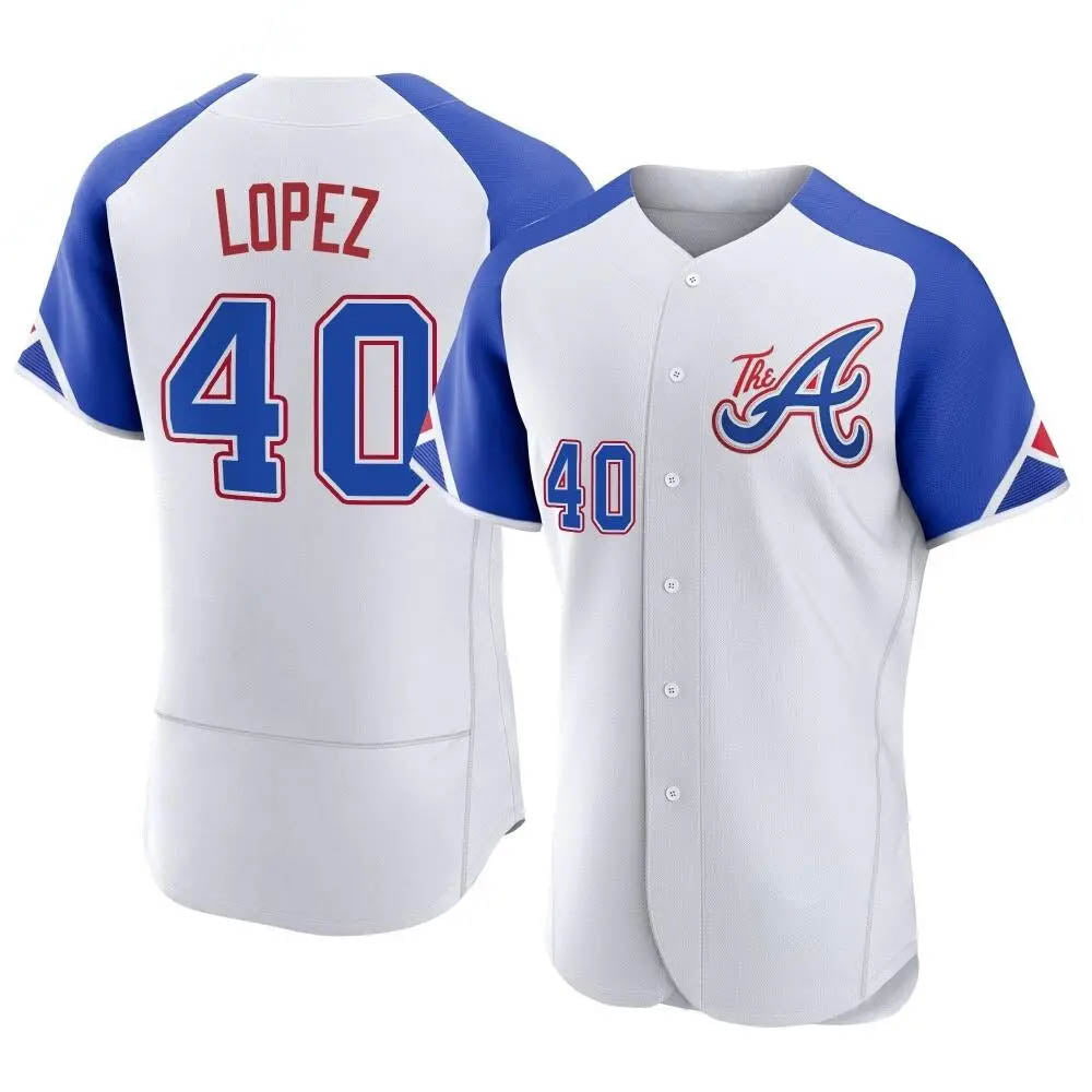 Mdoa A.Braves #40 Reynaldo Lopez player White Authentic City Connect Stitched Jerseys