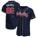Mdoa A.Braves #66 Grant Holmes Player Navy Authentic Alternate Stitched Jerseys