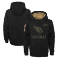 Mdoa A.Cardinals Black Salute to Service Pullover Hoodies Blank Player Stitched Jerseys