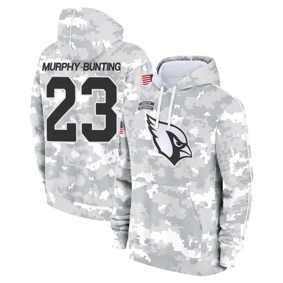 Mdoa A.Cardinals #23 Sean Murphy-Bunting Player Camo Salute to Service Hoodies Stitched Jerseys