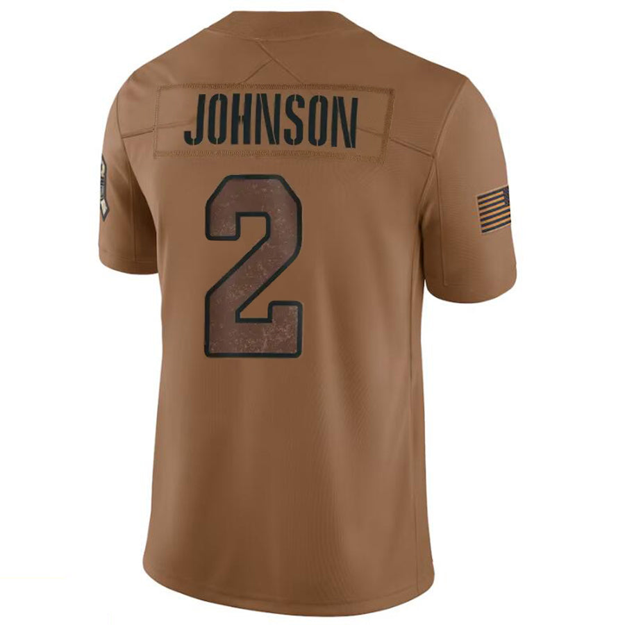 Mdoa A.Cardinals #2 Will Johnson Player Brown Limited Salute To Service Game Stitched Jerseys