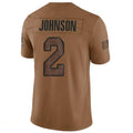 Mdoa A.Cardinals #2 Will Johnson Player Brown Limited Salute To Service Game Stitched Jerseys