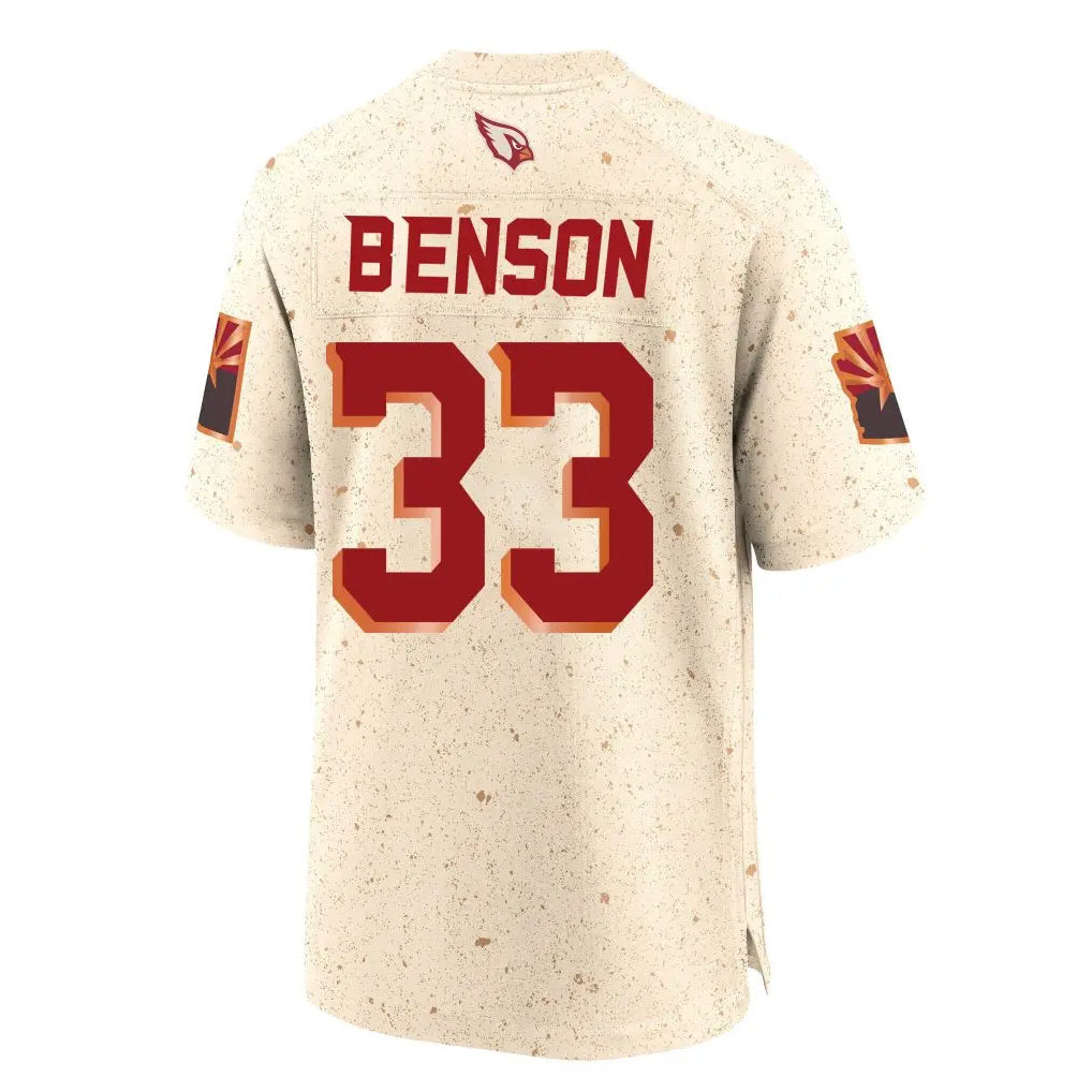 Mdoa A.Cardinals #33 Trey Benson Player Cream Rivalries Collection Game Stitched Jerseys