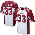Mdoa A.Cardinals #33 Trey Benson Player White Home Game Stitched Jerseys