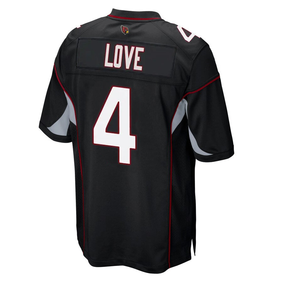 Mdoa A.Cardinals #4 Jeremiyah Love Player Black Alternate Game Stitched Jerseys