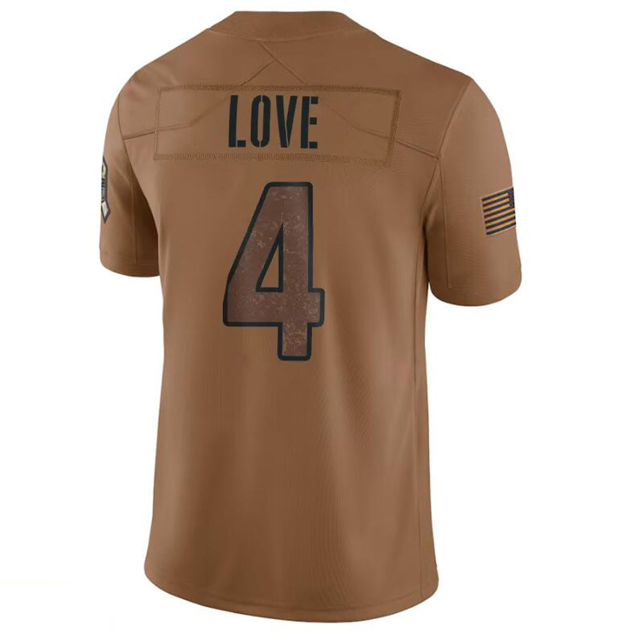 Mdoa A.Cardinals #4 Jeremiyah Love Player Brown Limited Salute To Service Game Stitched Jerseys