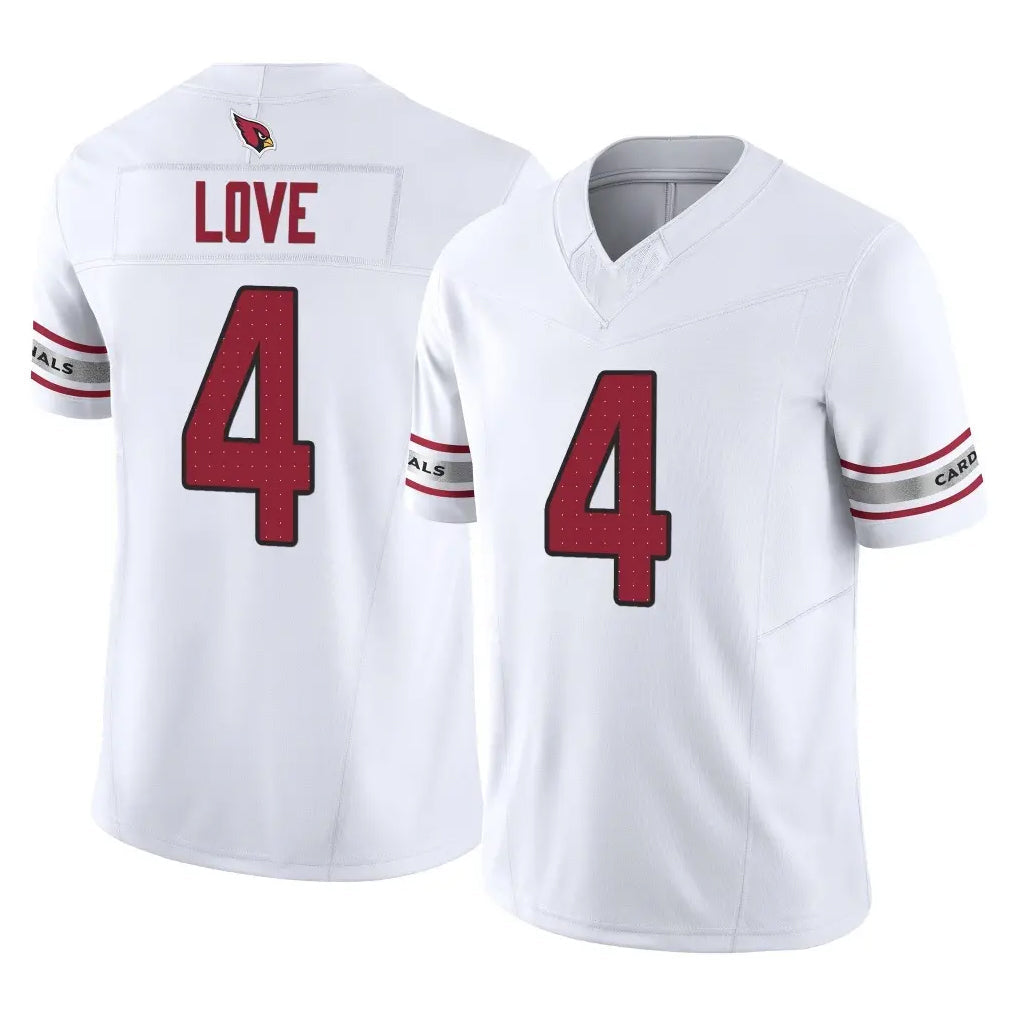 Mdoa A.Cardinals #4 Jeremiyah Love Player White Vapor F.U.S.E. Limited Home Game Stitched Jerseys