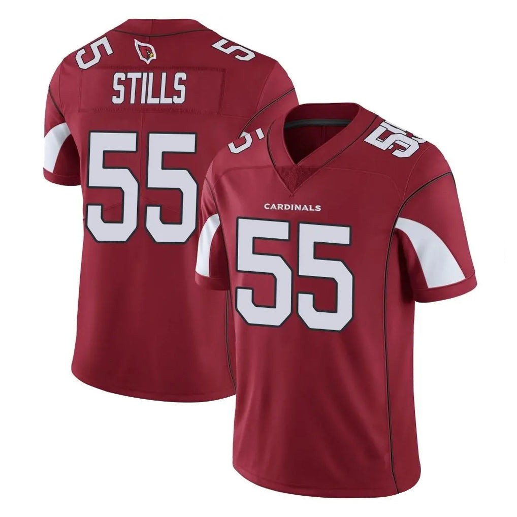 Mdoa A.Cardinals #55 Dante Stills Player Cardinal Vapor Limited Home Game  Stitched Jerseys