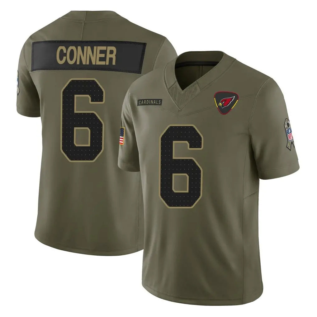 Mdoa A.Cardinals #6 James Conner Player Olive Salute To Service Limited Home Game Stitched Jerseys