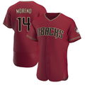 Mdoa A.Diamondbacks #14 Gabriel Moreno Player Red Authentic Crimson Alternate Stitched Jerseys