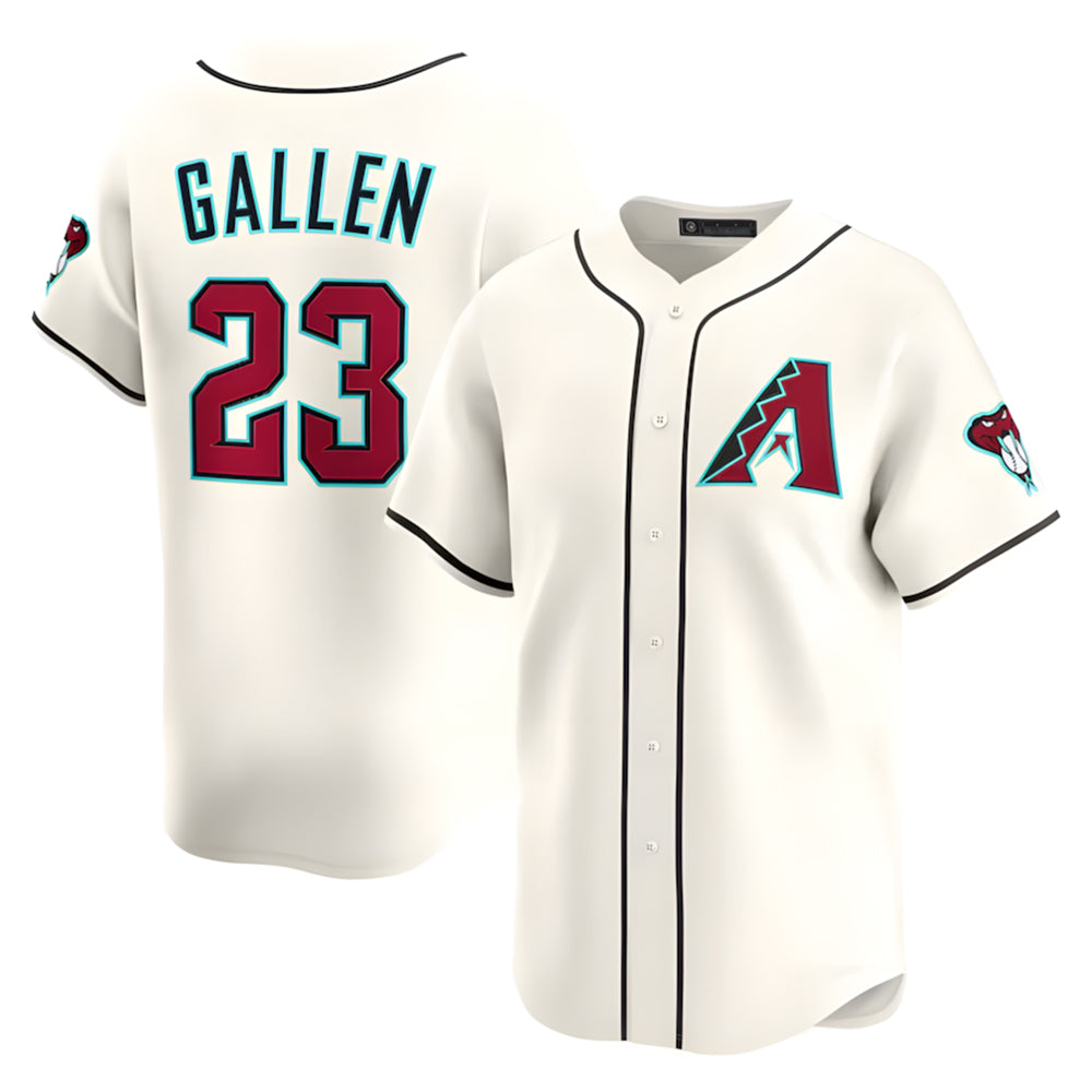 Mdoa A.Diamondbacks #23 Zac Gallen Player Cream Game Limited Stitched Jerseys