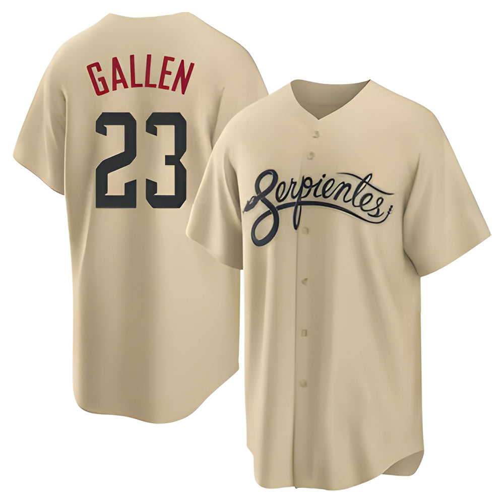 Mdoa A.Diamondbacks #23 Zac Gallen Player Light Brown City Connect Cool Replica Stitched Jerseys