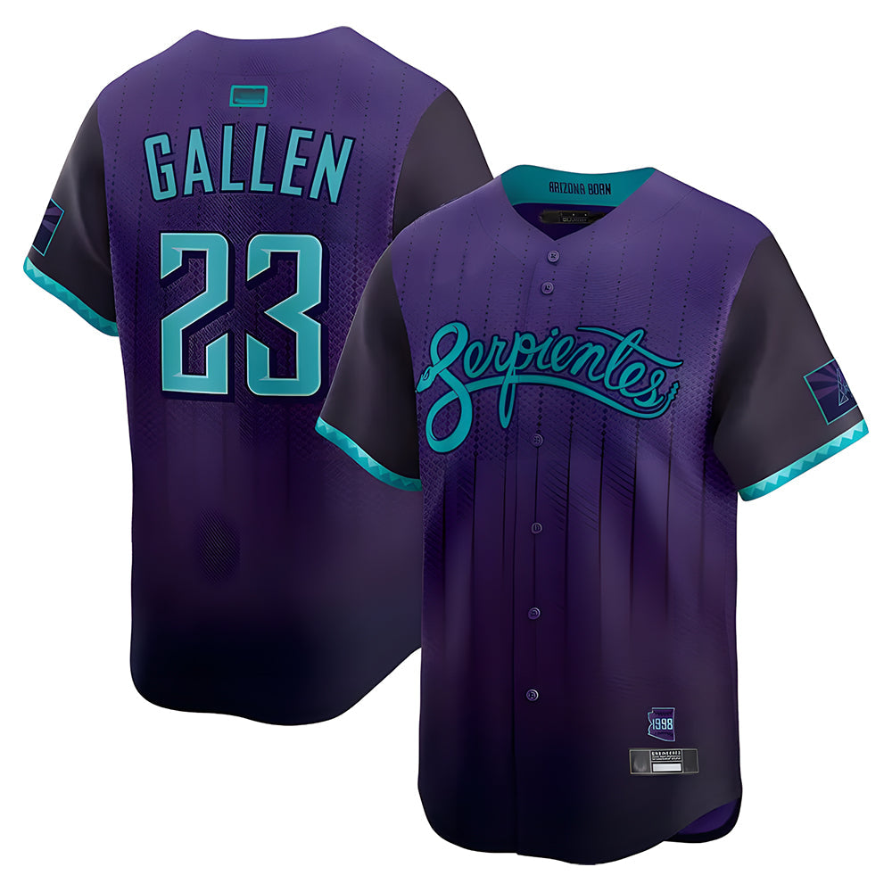 Mdoa A.Diamondbacks #23 Zac Gallen Player Purple City Connect Limited Vapor Stitched Jerseys